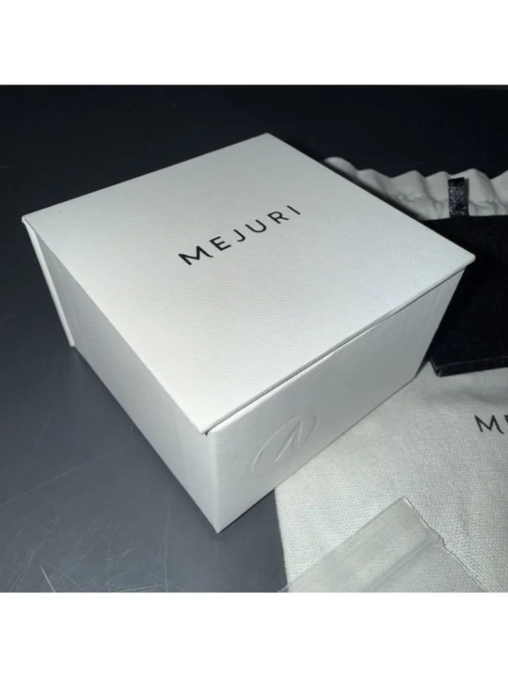 Mejuri Packaging Drawstring Bag Box for Necklace Earrings Accessories Bundle
